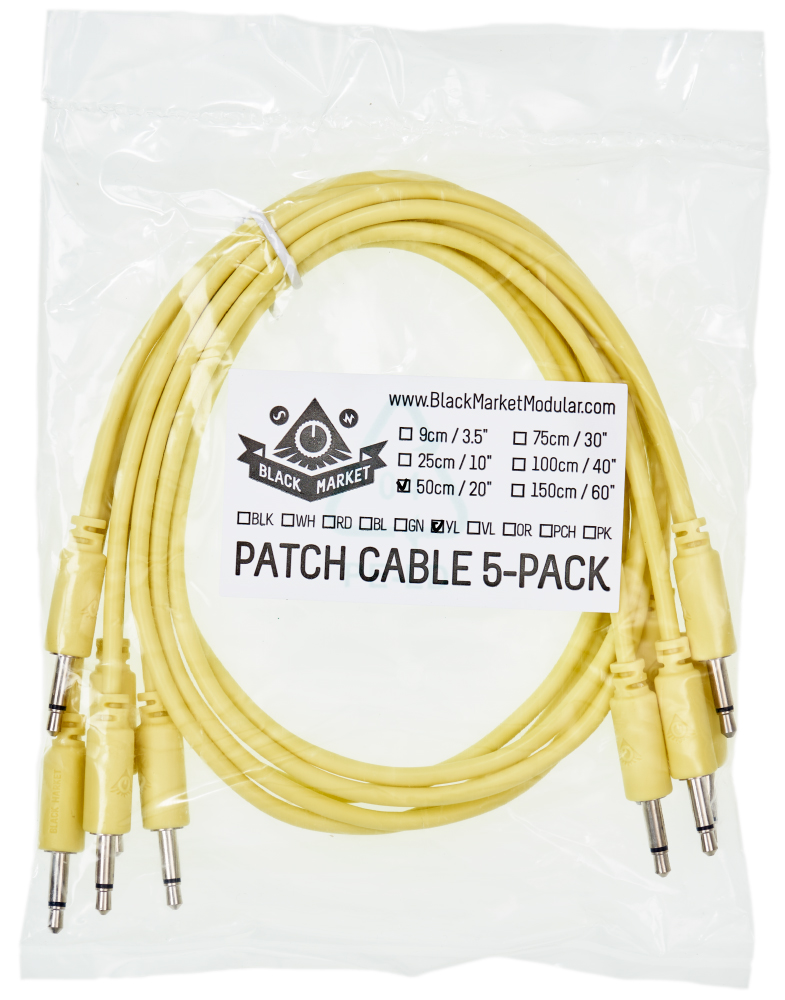 Black Market Modular patchcable 5-Pack 50 cm yellow по цене 1 400 ₽