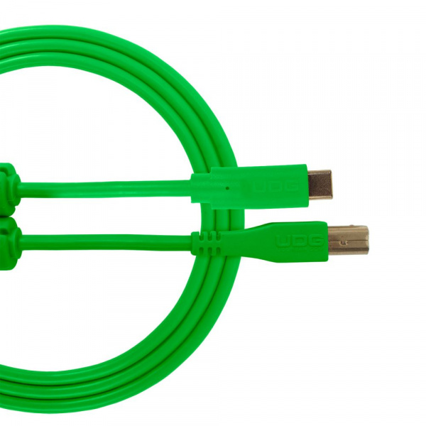 UDG Ultimate Audio Cable USB 2.0 C-B Green Straight 1.5m по цене 2 500 ₽