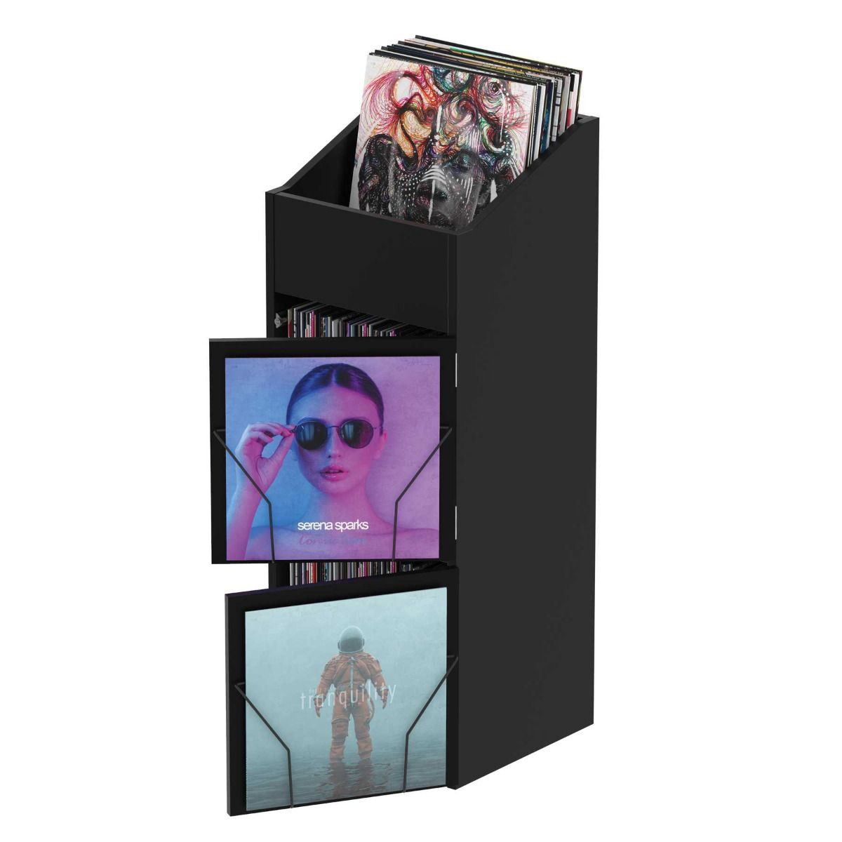 Glorious Record Box Display Door Black по цене 4 600 ₽