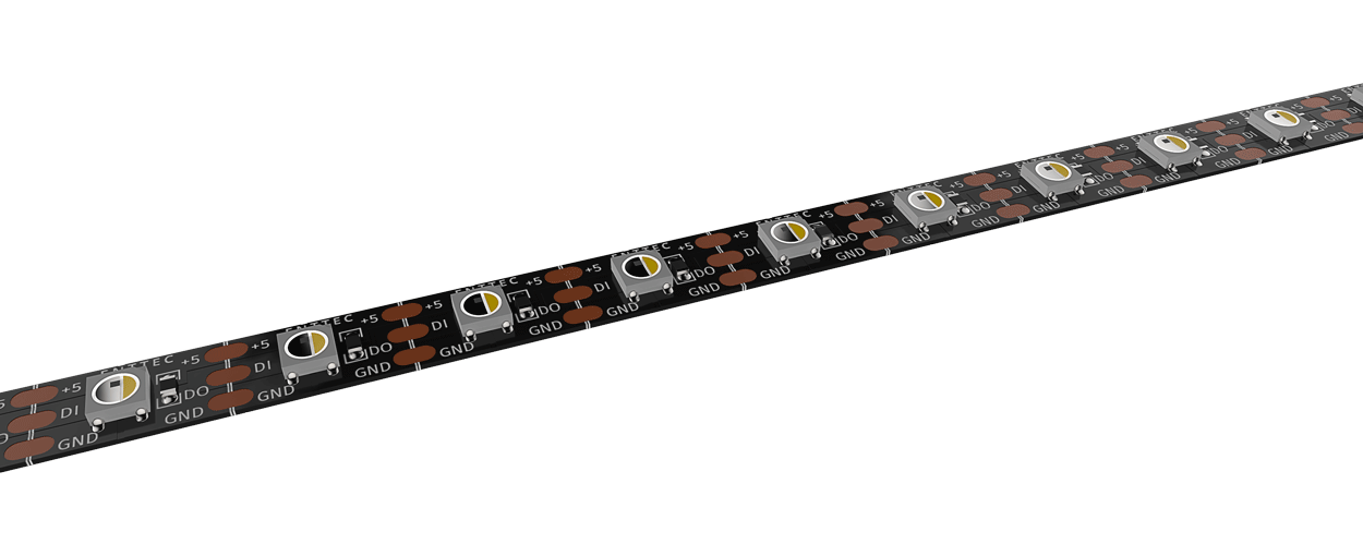 EntTec Pixel Strip 5V RGBW Black PCB Pixel Tape - 60 Leds Per Metre - 4M Reel по цене 14 250 ₽