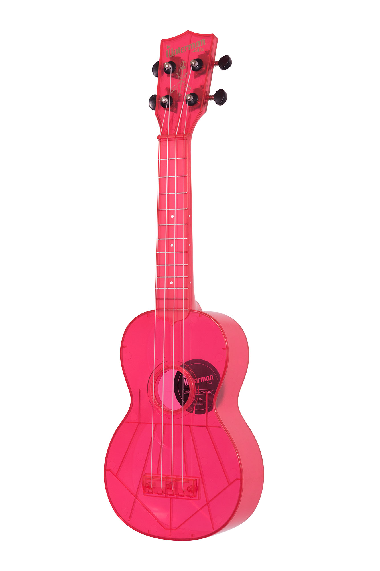 Waterman by Kala KA-SWF-PK Fluorescent Pink, Soprano Ukulele по цене 4 550 ₽