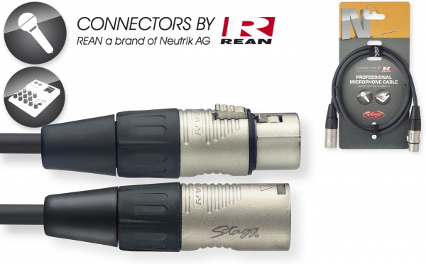 STAGG NMC6R Кабель XLR f - XLR m по цене 1 500 ₽