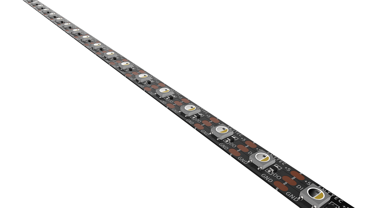 EntTec Pixel Strip 5V RGBW Black PCB Pixel Tape - 60 Leds Per Metre - 4M Reel по цене 14 250 ₽