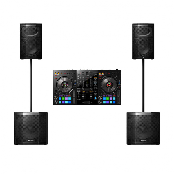Комплект Pioneer XPRS-115S (2 шт) + Pioneer XPRS-10 (2 шт) + Pioneer DDJ-800 по цене 160 400 ₽