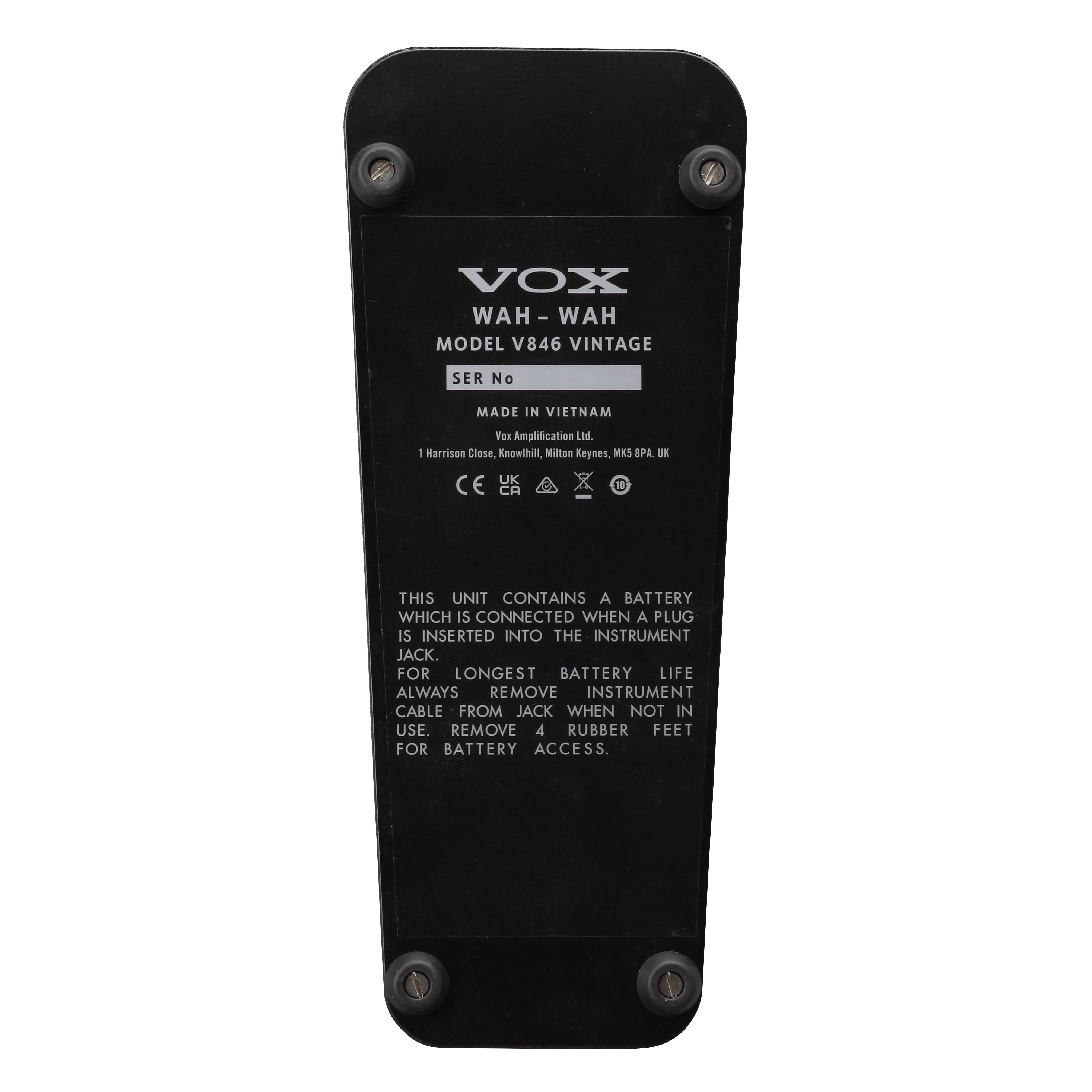 Vox V846 Vintage Wah по цене 29 400 ₽