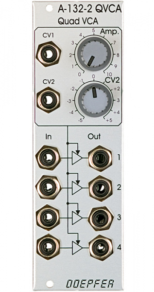 Doepfer A-132-2 Quad VCA по цене 9 000 ₽