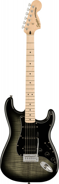 Fender Squier Affinity 2021 Stratocaster FMT HSS MN Black Burst по цене 47 300 ₽