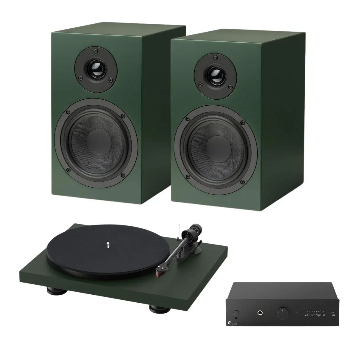 Pro-Ject Debut Evo Colourful Audio System Green по цене 222 550.00 ₽