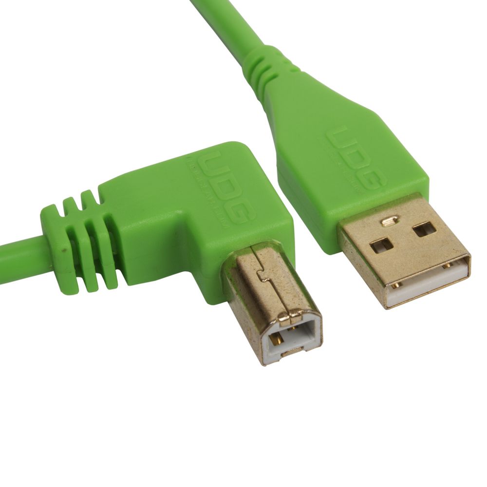 UDG Ultimate Audio Cable USB 2.0 A-B Green Angled 1m по цене 900 ₽