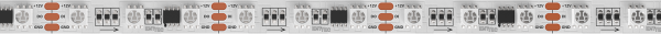 EntTec Pixel Strip 12V RGB White PCB Pixel Tape - 60 Leds Per Metre - 5M Reel по цене 14 750 ₽