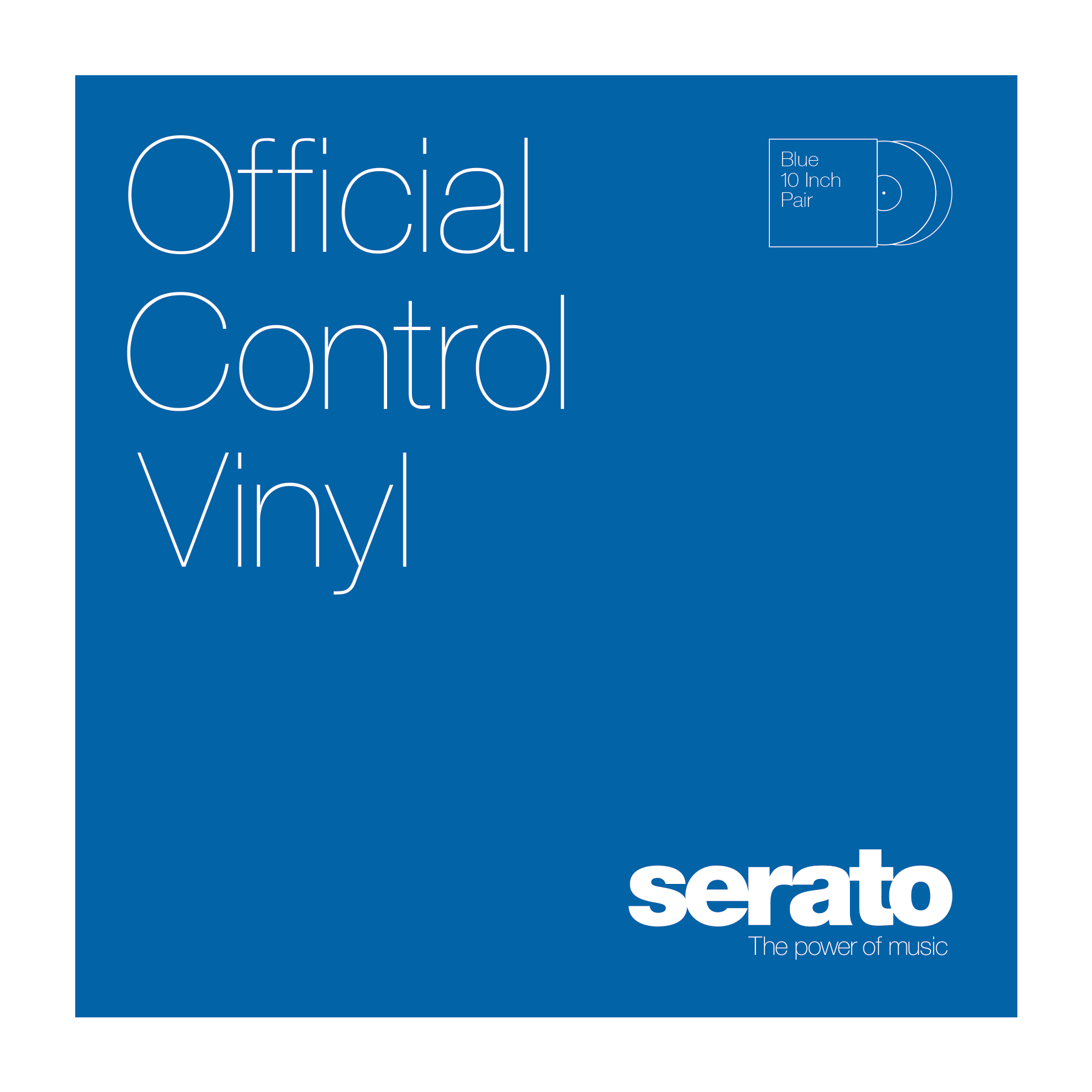 Serato 12" Control Vinyl Performance Series (пара) - Blue по цене 4 870 ₽