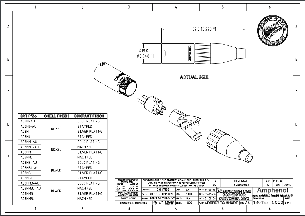 Amphenol AC3M по цене 400 ₽