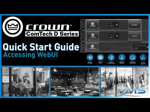 Accessing the WebUI | Crown Comtech D-Series Amplifiers