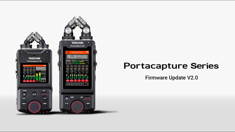 TASCAM | Обновление прошивки V2.0 для Portacapture X6 и X8