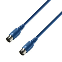 Adam Hall Cables K3 MIDI 0075 BLU - MIDI Cable 0.75 m Blue по цене 240 ₽