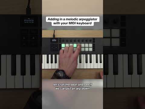 Adding in a melodic arpeggiator with your MIDI keyboard