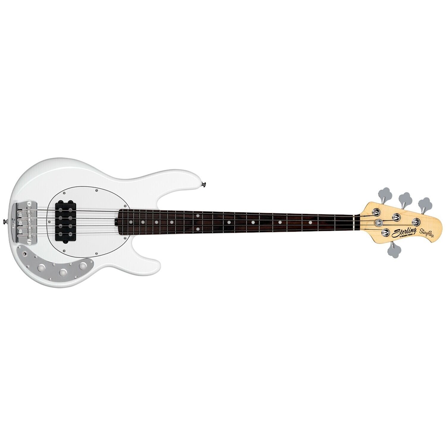 Sterling By Music Man StingRay Short Scale RAYSS4 Olympic White по цене 82 280.00 ₽