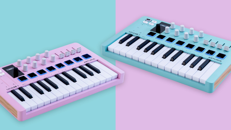 Arturia MiniLab 3 Rose Quartz и Aquamarine: компактный MIDI‑контроллер в ярких расцветках