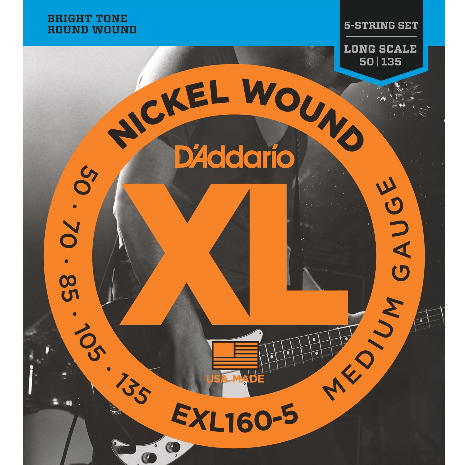 D'Addario EXL160-5 по цене 4 570 ₽