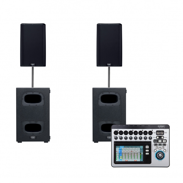 2 QSC K12.2 2 QSC KS112 QSC TouchMix 8