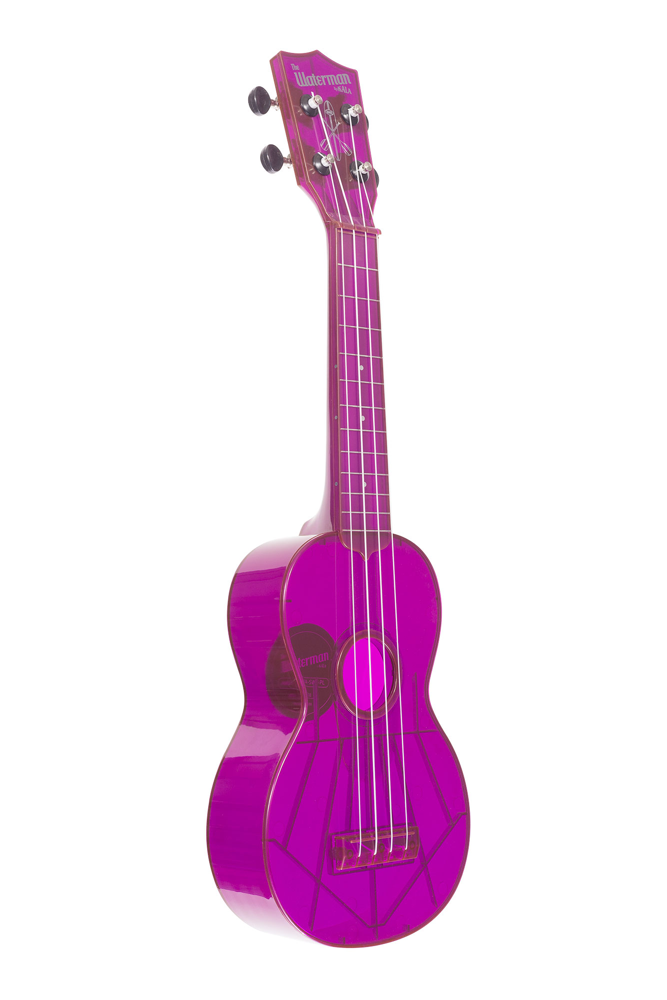 Waterman by Kala KA-SWF-PL Fluorescent Grape Soprano Ukulele по цене 4 510 ₽