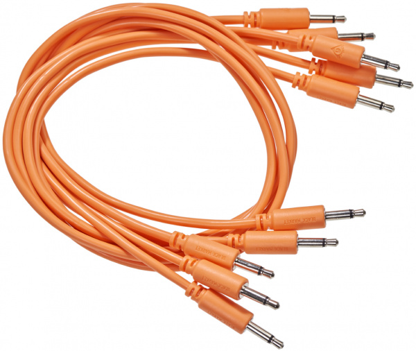 Black Market Modular patchcable 5-Pack 100 cm orange