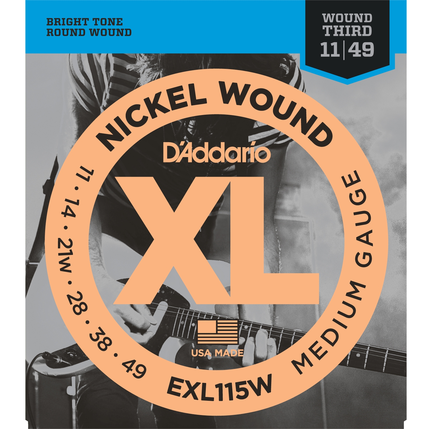 D'Addario EXL115W по цене 1 200 ₽