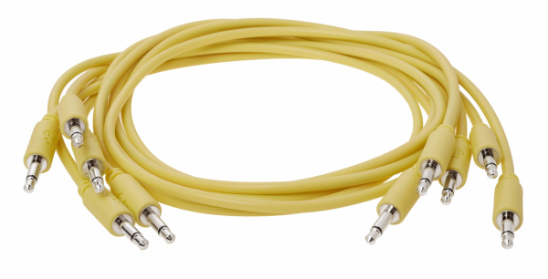 Erica Synths Eurorack Patch Cables 20cm, 5 Pcs Yellow