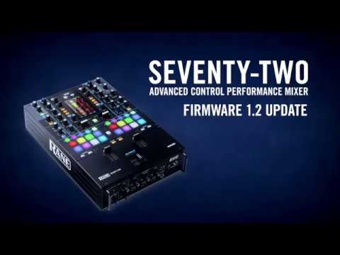 v1.2 Firmware Update Overview - Rane Seventy-Two