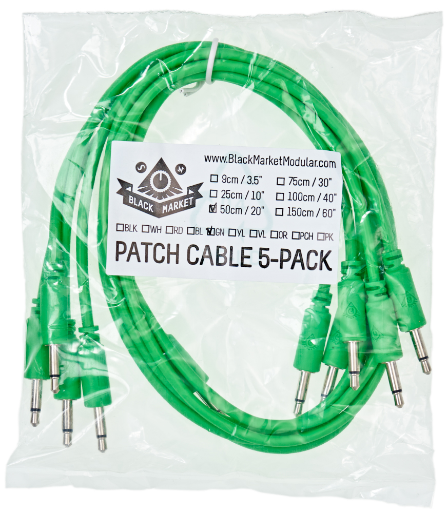 Black Market Modular patchcable 5-Pack 50 cm green по цене 1 400 ₽