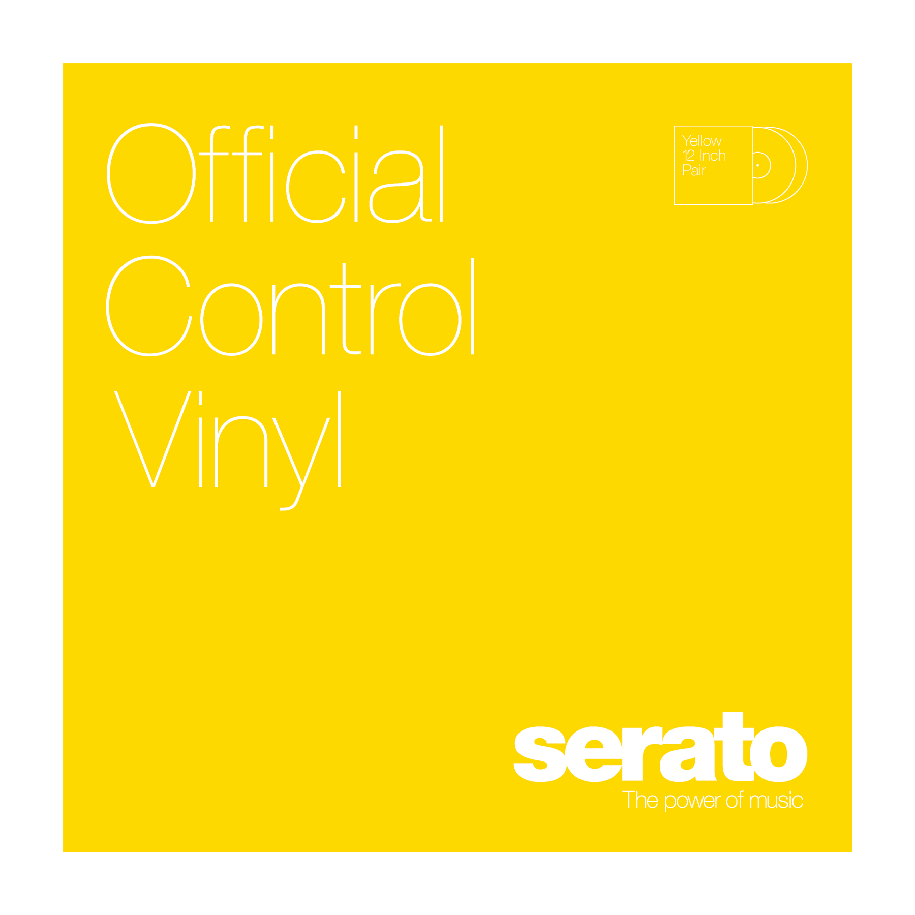 Serato 12" Control Vinyl Performance Series (пара) - Yellow по цене 4 870 ₽