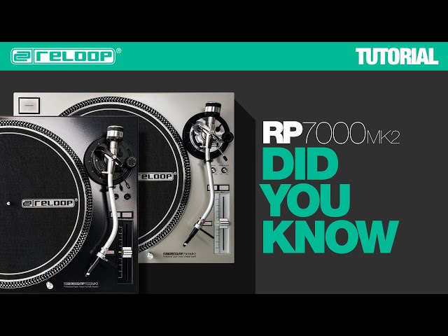 Reloop RP-7000 MK2 NextGen Turntable - Did You Know? (Tutorial)