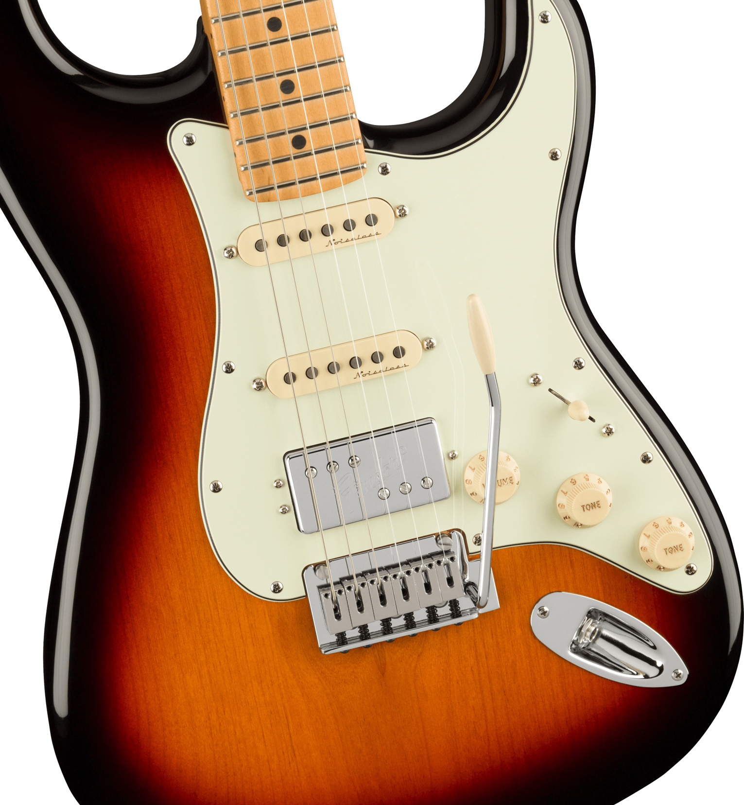 Fender Player Plus Strat HSS MN 3-Tone Sunburst по цене 151 800 ₽