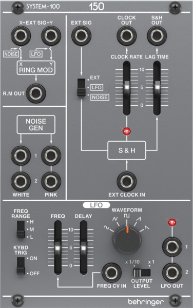 Behringer SYSTEM 100 150 RING MOD/NOISE/ S&H/LFO по цене 9 400 ₽