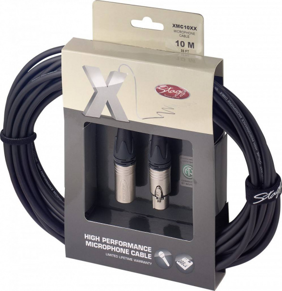 STAGG XMC10XX Кабель XLR f - XLR m по цене 3 000 ₽