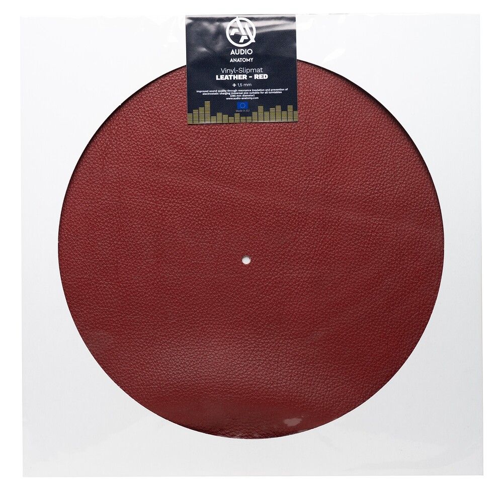 Audio Anatomy Мат для диска Slipmat Leather, Red по цене 4 250.00 ₽