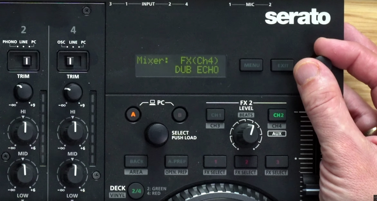 Экран управления Roland DJ-707M Serato Экран управления Roland DJ-707M Serato