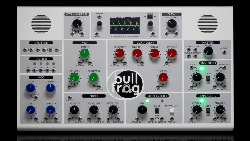 ERICA SYNTHS | Bullfrog XL — аналоговый субтрактивный синтезатор для создания музыки и обучения