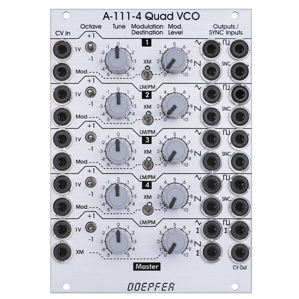 Doepfer A-111-4 Quad Precision VCO / Polyphonic VCO по цене 56 350 ₽