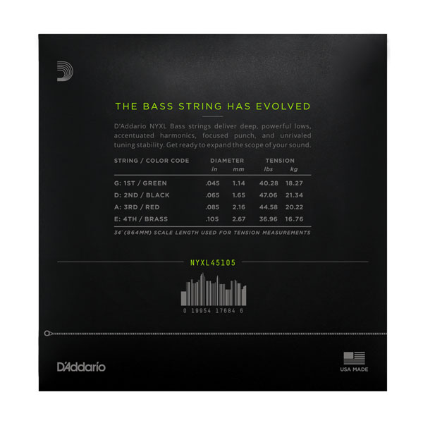 D'Addario NYXL45105 по цене 5 300 ₽