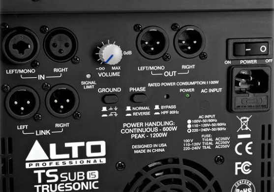 alto ts 15 sub