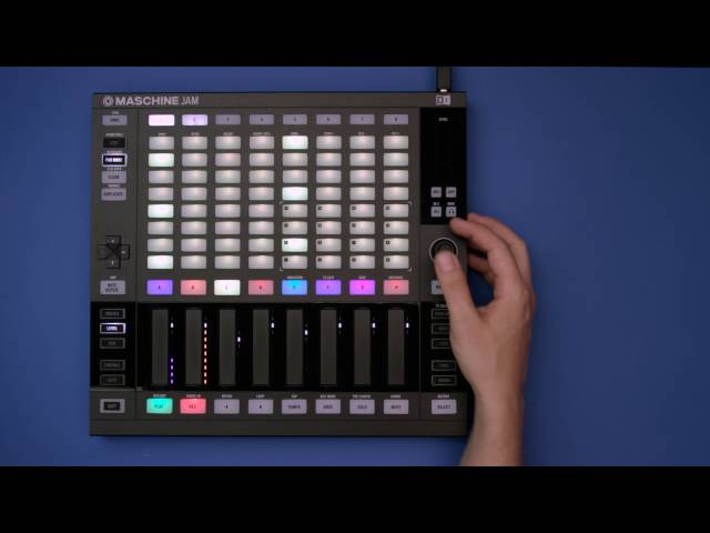 MASCHINE JAM workflow: Playing drums, melodies, and harmonies