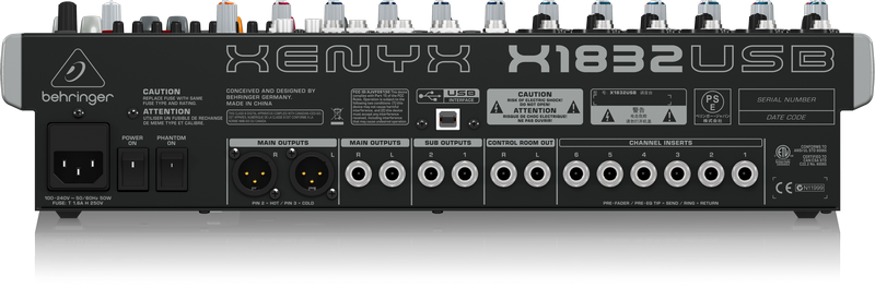 Behringer XENYX X1832USB по цене 34 443 ₽