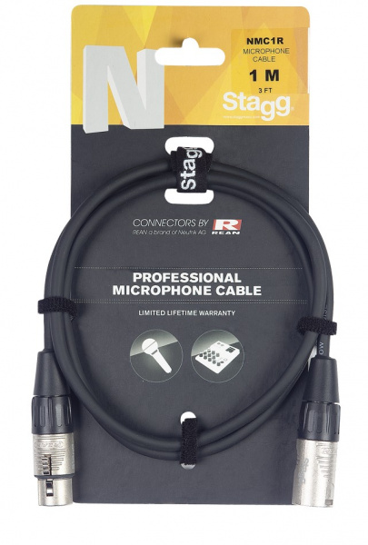 STAGG NMC1R Кабель XLR f - XLR m по цене 800 ₽