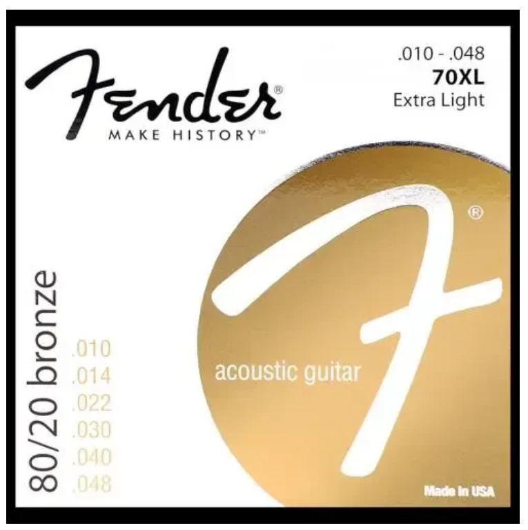 Fender Strings New Acoustic 70XL 80/20 BRNZ Ball End 10-48 по цене 1&nbsp;010.00 ₽
