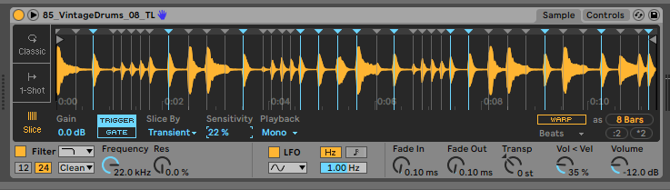 Chopped with the Sensitivity at 22% Chopped with the Sensitivity at 22%