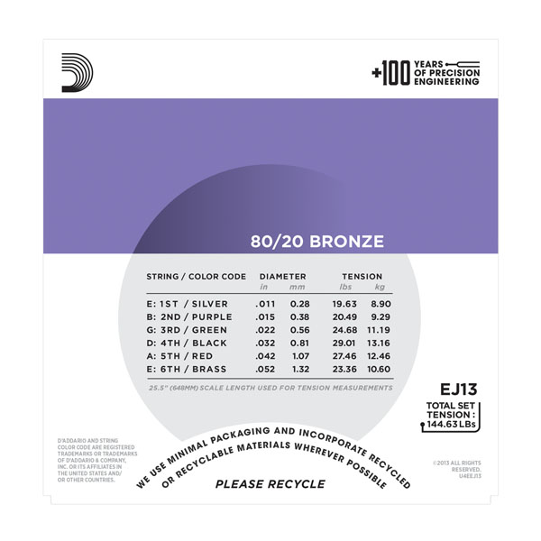 D'Addario EJ13 по цене 1 450 ₽