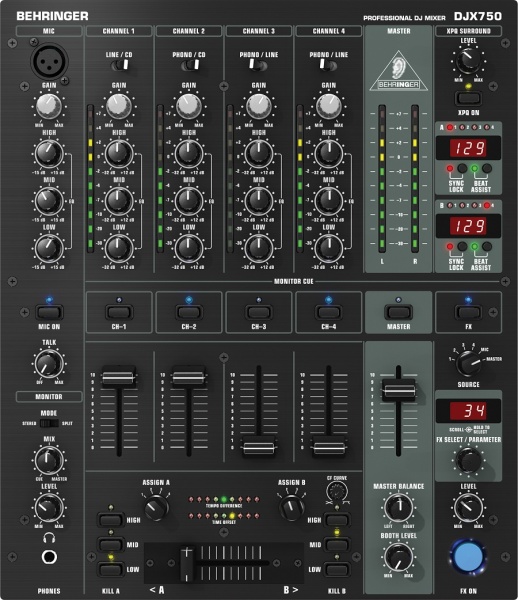 Behringer DJX750 по цене 34 300 ₽