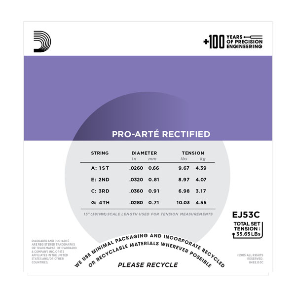 D'Addario EJ53C по цене 580 ₽