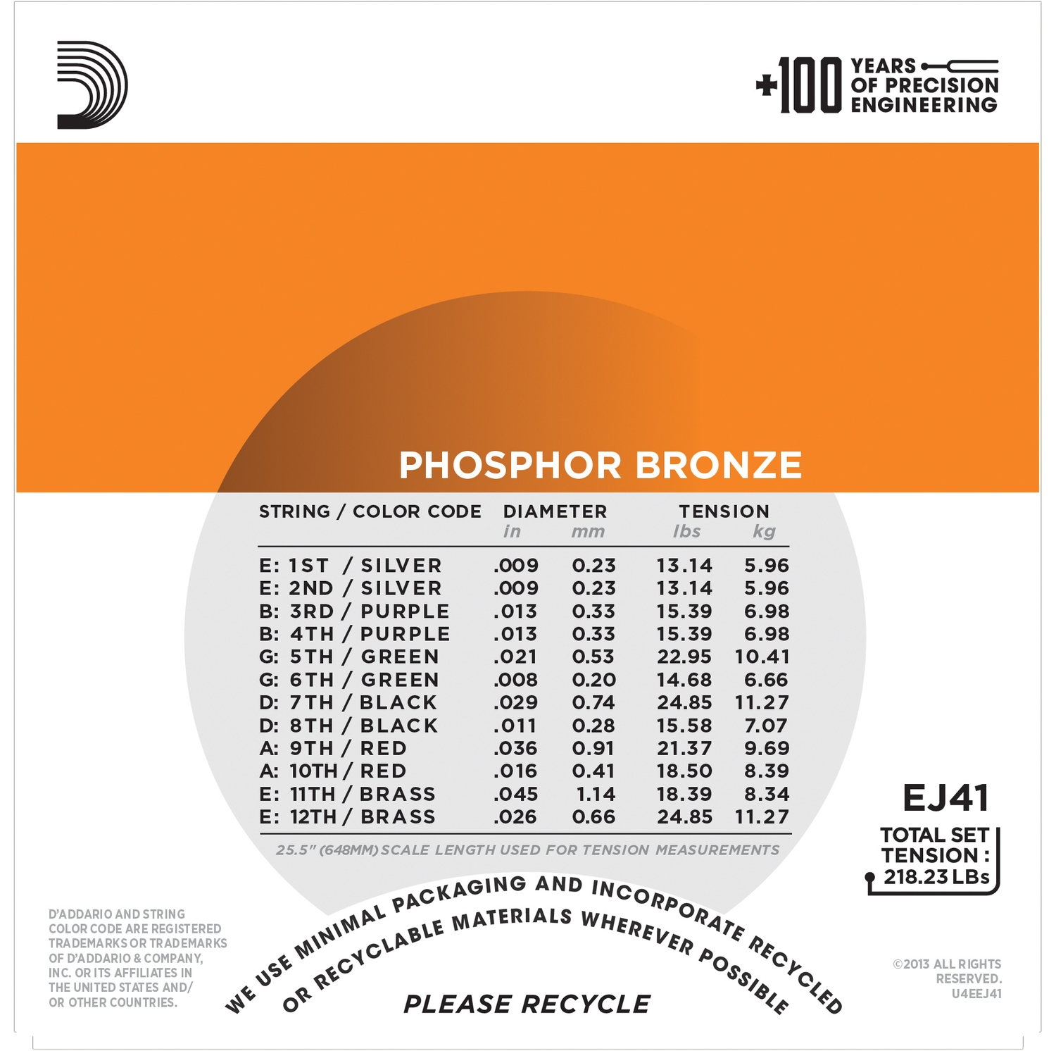 D'Addario EJ41 по цене 3 000 ₽